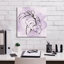  «Midnight Plum Leaf 1» par Chris Paschke, art mural sur toile, 18 po x 18 po