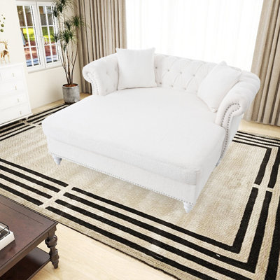 Loveseat Chaise Lounge Couch by Darby Home Co
