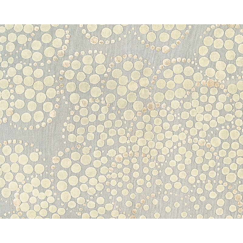Effervescence Polka Dots Area Rug in Beige/Gray, Rectangle 3' x 5'