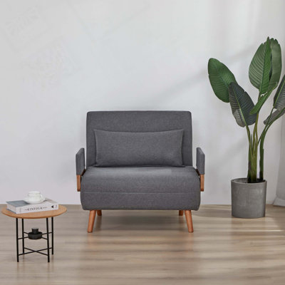 Chaise convertible en lin pliable