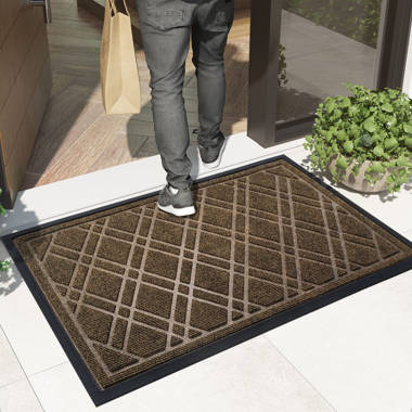 Altarik Non-Slip Geometric Outdoor Doormat