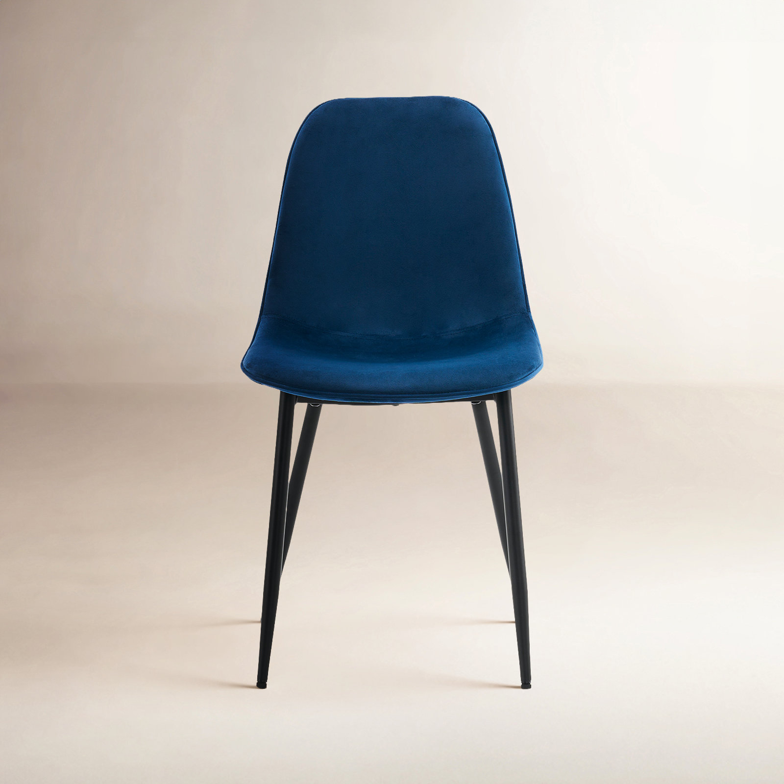 Kavi Dining Chair,  Blue Velvet/Black