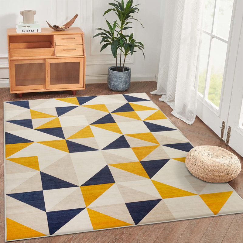Asilee Abstract Machine Printed Area Rug, Rectangle 160 x 230 cm