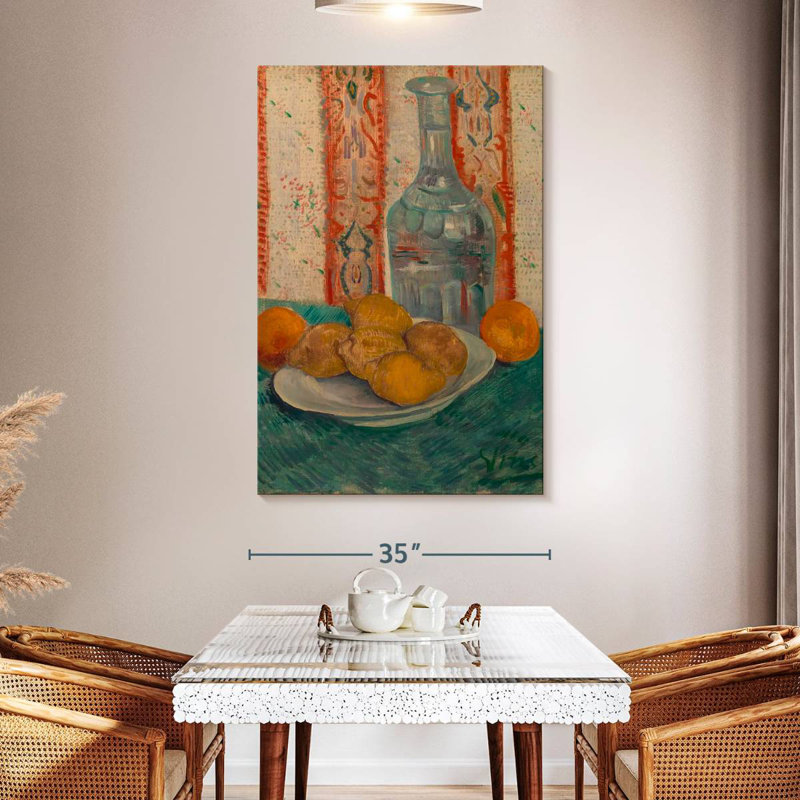 Carafe et plat avec agrumes Yarlin, H 51 po x l 34 po