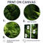 «Ferns Plant Enchanted Forest I», ensemble d'art mural sur toile verte-384899485-384899476-384899484