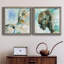 Hawk On Blue - Ensemble de 2 peintures sur toiles-920405287-920405279