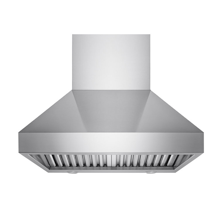 42 Inch 1200CFM Professional Wall Mount Range Hood in Stainless Steel with Dimmable LED's