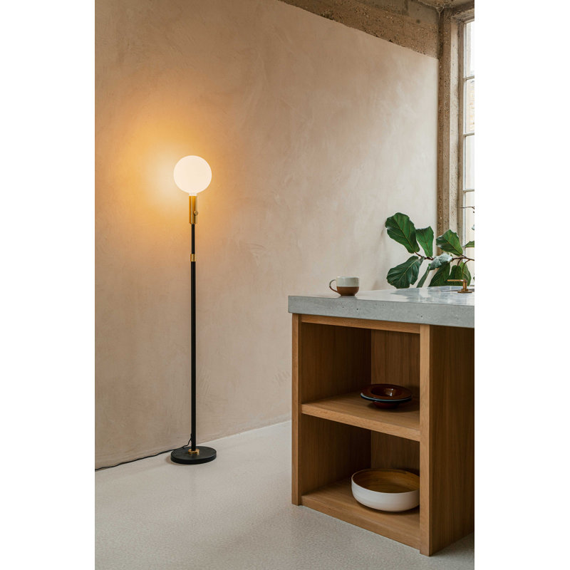 Lampe sur pied réglable Poise en laiton