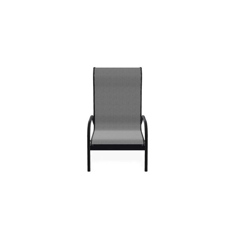 Gardenella Patio Chair, Titanium Sunbrella®, Black