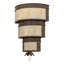 18" Wide Rope Trimmed Cilindro Wall Sconce