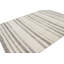 Rug & Kilim’S Modern Rug In White With Black Textural Stripes And Accents