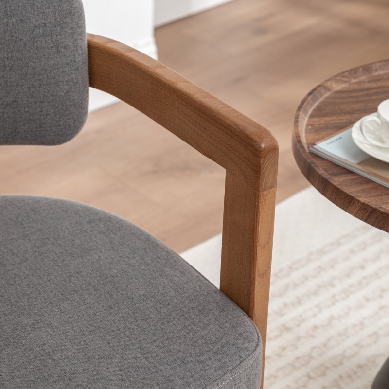 Chaise rembourrée Bula Stanford, Gris, 2