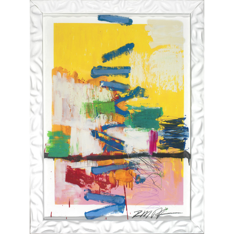 «Above the line» par Robert Robinson - Reproduction d'art sur papier encadrée