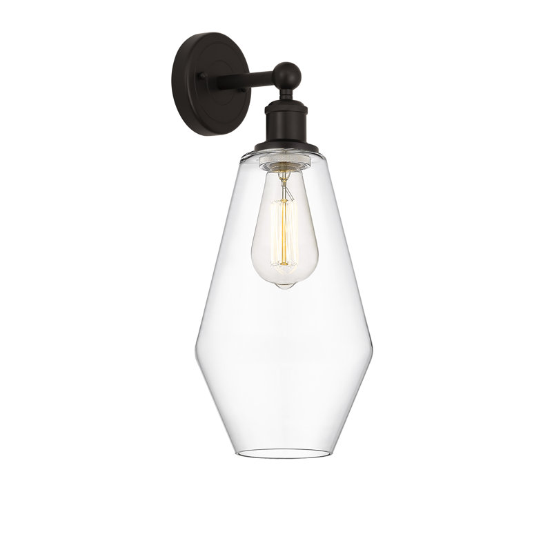 Amylea Armed Sconce, Clear, Oil Rubbed Bronze