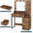 Malaisia Vanity with Lighted Mirror and Charging Station -1119082177