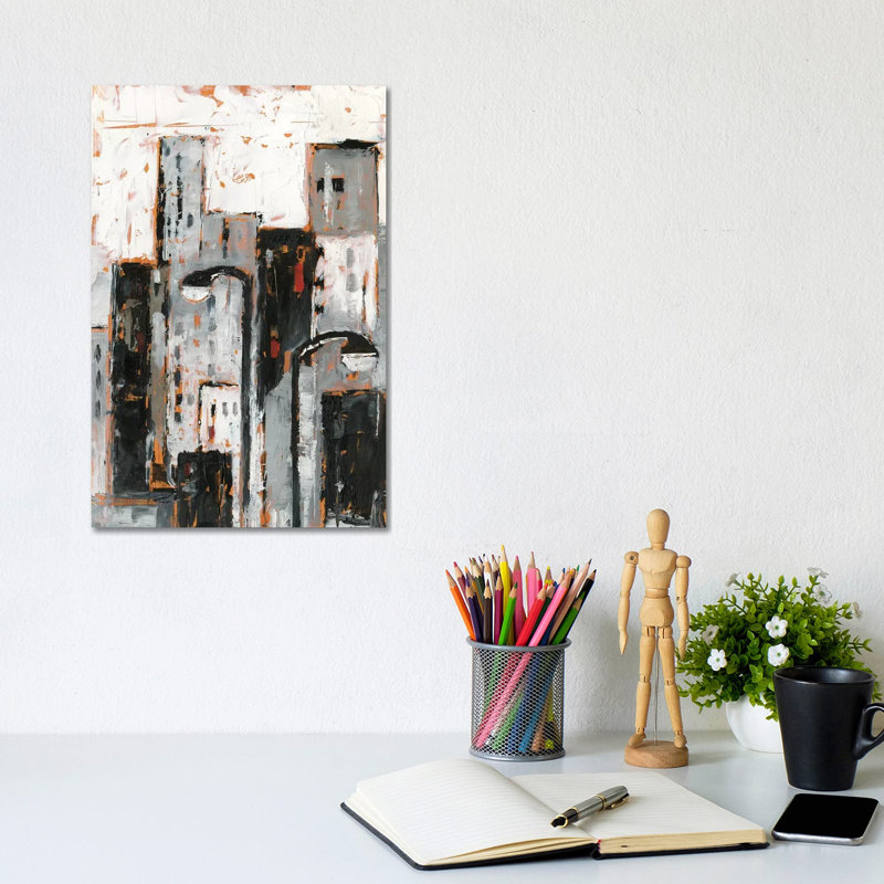 Illuminated City II by Ethan Harper - Wrapped Canvas Gallery-Wrapped Canvas Giclée, 20.32 cm H x 30.48 cm W