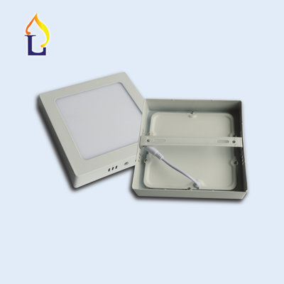 2 Pack 12W 6-Inch Square LED Surface Mounting Ceiling Panel Down Light Lamp With Driver,1320 Lumens, 80W Incandescent Equivalent, 6000K Daylight, Home, Office, Commercial Lighting