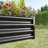 421Ft Black Rectangle Metal Raised Planter For Flowers, Material, - Rust Vegetables And Herbs, Black, & Long Term Use-1361937541-1361937540