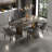 Rectangular Artificial Marble Dining Table Set-104257548