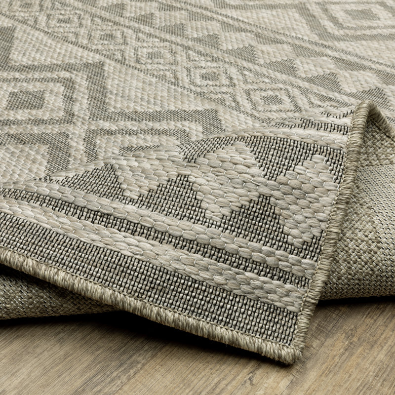 Jgor Southwestern Indoor / Outdoor Rug, Runner 1'10" x 7'6"