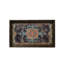 Set of 2 Decorative Wooden Trays with Mediterranean-Inspired Paper Inlay Patterns