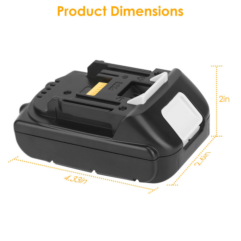 2Pack 18V Li-ion Power Batterie de remplacement pour Makita 194205-3 194309-1 BL1830