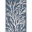 Tapis bleu contemporain Azilynn-598099903