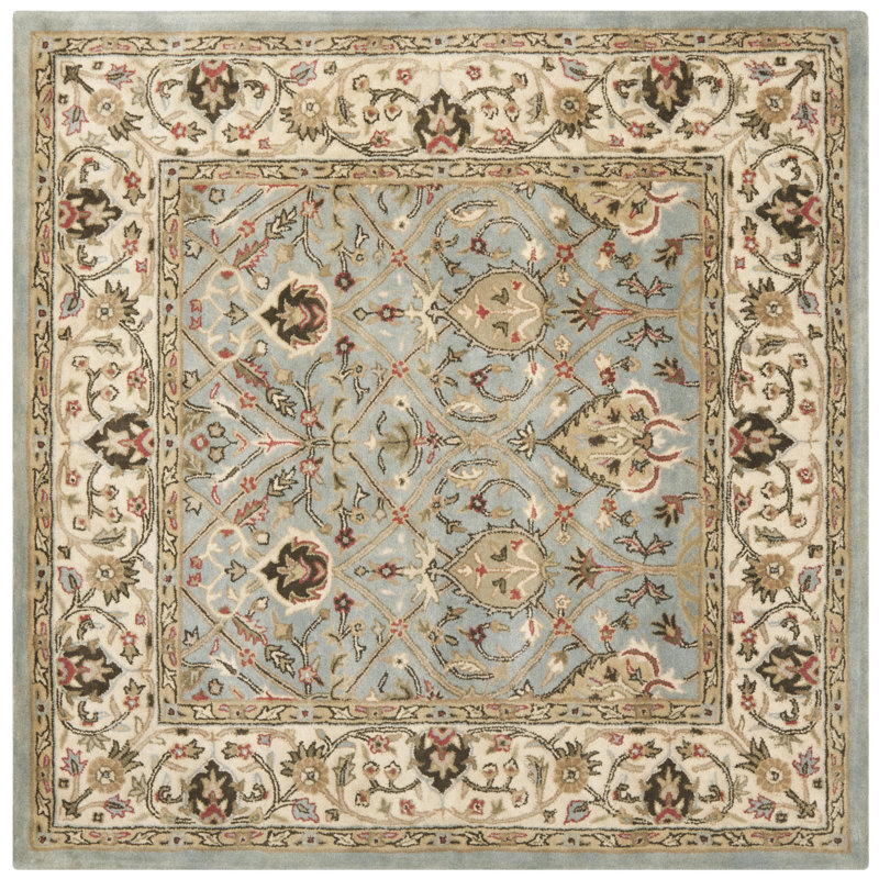 Fullwood Hand Tufted New Zealand Wool Oriental Rug, Square 6'