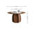 Round Solid Wood Dining Tables with Turntable-1600721109