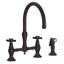 Fairfield Kitchen Bridge Faucet with Side Spray-1260315140