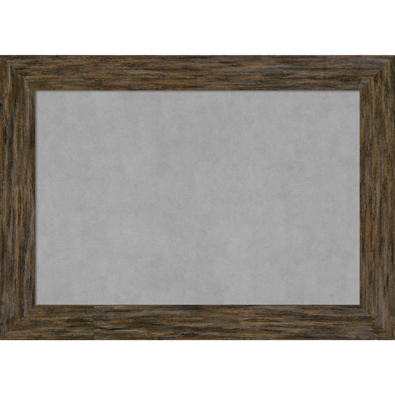 Tableau d'affichage mural magnétique Keyla, H 3 pi 7 po x l 2 pi 7 po, Brun patiné