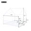Lit double pleine grandeur en métal, blanc-1763863246