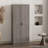 Cornelia Modern Storage Closet with 7 Adjustable Shelves in Gray-2132924612