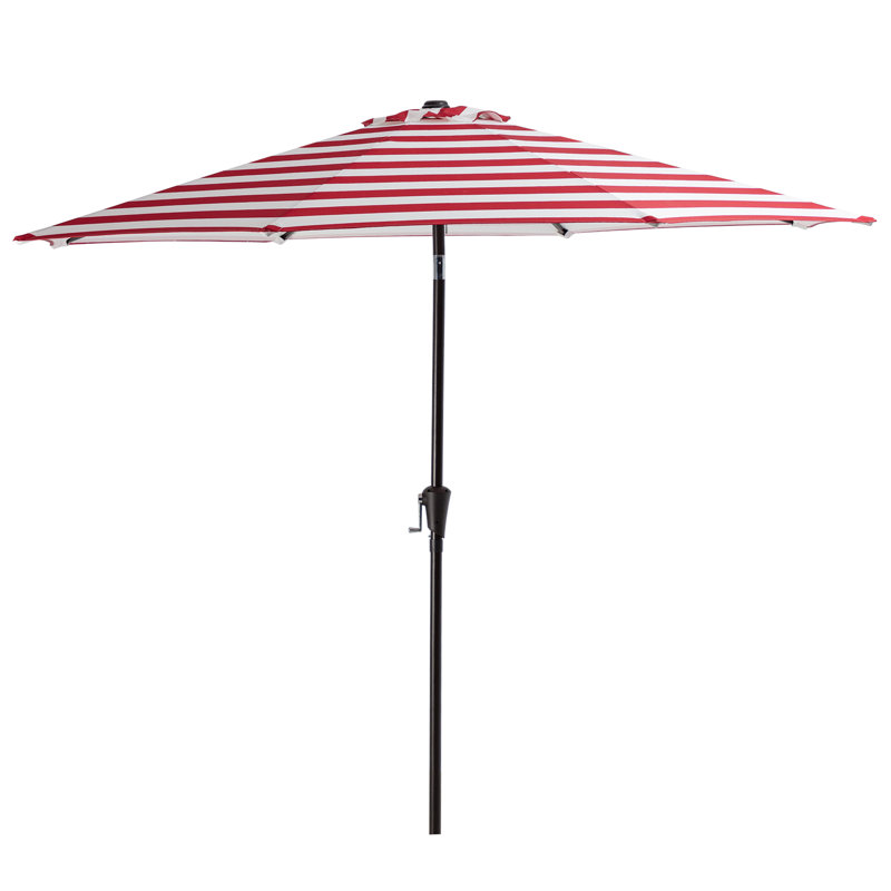Parasol élevé Elev, 11 pi, Rouge / blanc