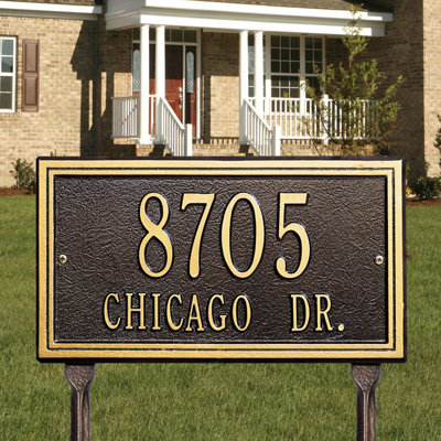 Plaque d'adresse sur 2 lignes Double Line