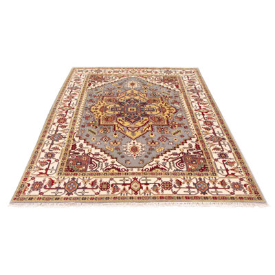 Tapis bleu clair Serapi Heritage 8 po 10 po x 12 po 2 po