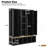 62.9"W Farmhouse 4-In-1 Hall Tree With 6 Hanging Hooks, Mudroom Wood Grain Bench With Open Compartments, Entryway Shoe Cabinet With Seating Bench For Living Room, Hallway-8135462