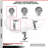 4-Piece Semi Steel Caster Set