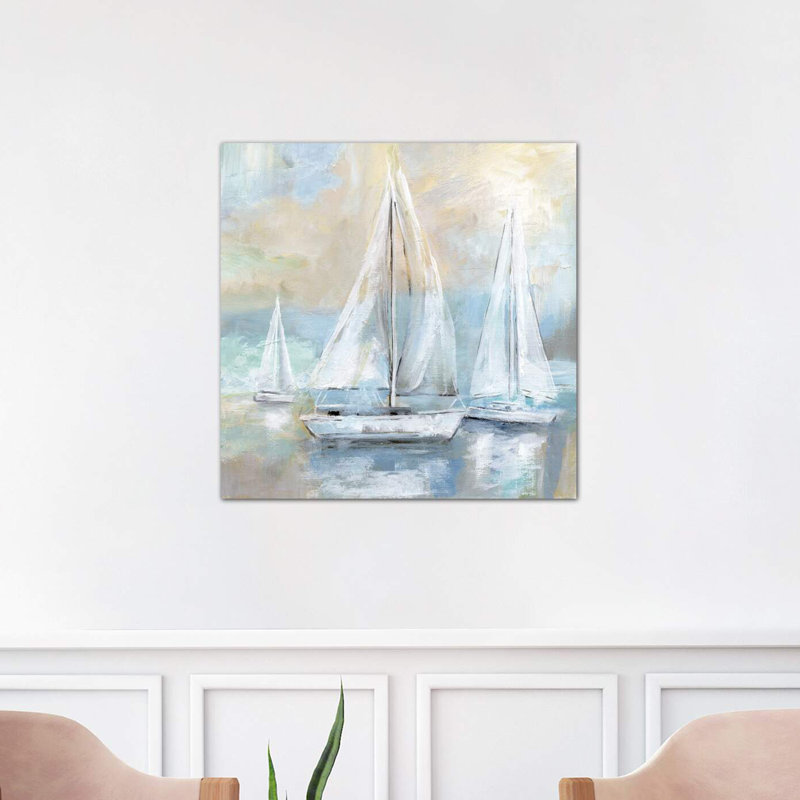 Sail Away by Nan - Wrapped Canvas Painting, 45.72 cm H x 45.72 cm W x 3.175 cm D