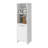Danforth Pantry Cabinet, Single Door Cabinet, Four Shelves