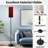 PeeNoke 68.5" Standing Floor Lamp Red wood Dimmable Metal Pole Lamp with Linen Lampshade LED Bulb Included