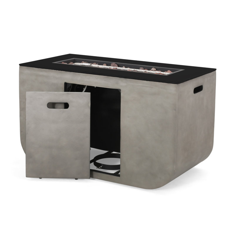 40" RECTANGLE MGO FIRE PIT - 50 000 BTU