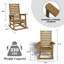 Chaise berçante surdimensionnée en PEHD d'extérieur-22411534