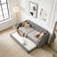 Upholstered Daybed with Trundle-1457453817