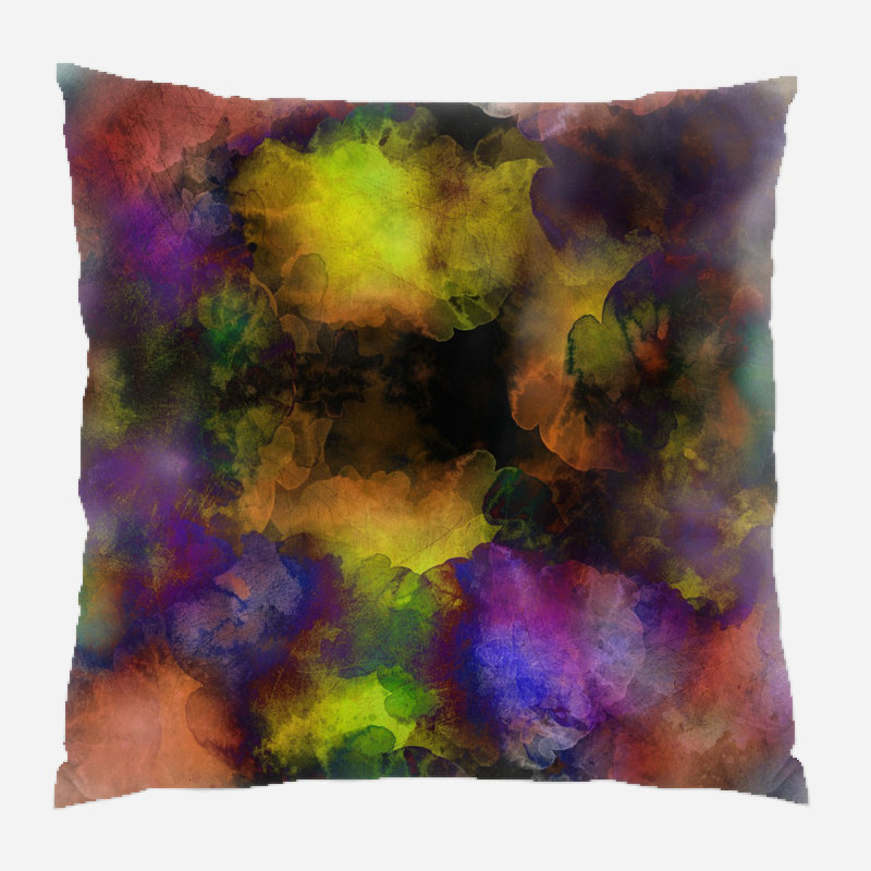 Housse et insert de coussin carré Hamisi, Microsuède, Intérieur