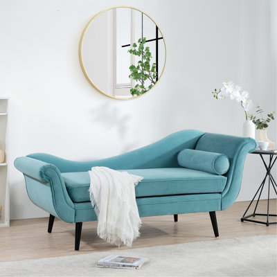 Chaise Lounge With Scroll Arms