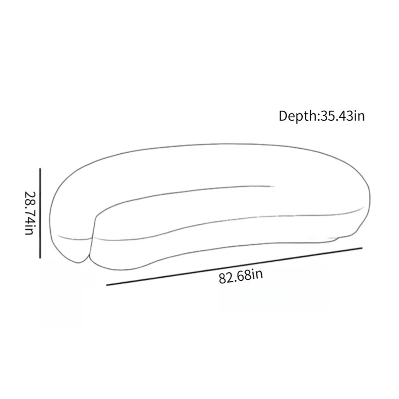 Canapé moderne de style crème minimaliste, Vert