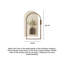 Décoration murale arche en métal crème-955332494