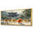 Toile avec cadre flottant or