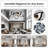 5-Blade Ceiling Fan With Light And Remote Control, 32-Inch Black Recessed Ceiling Fan, 6 Speed Settings, 3 Light Colors, Suitable For Kitchens And Bedrooms